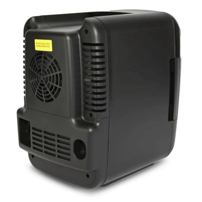 Compact Mini Fridge Cooler with Secure Latch - Perfect for 6 Cans on the Go!