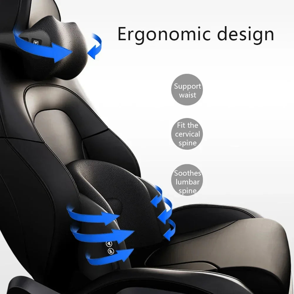 Car Neck Cushion Lumbar Support Electric Men Massage Neck Car Neck Pillow Outdoor Accessories Home Car Massage Neck Pillow Waist