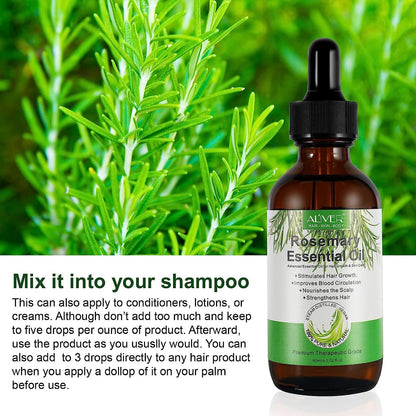 Rosemary Essential Oil for Hair Growth, Pure and Natural, Perfect for Aromathera
