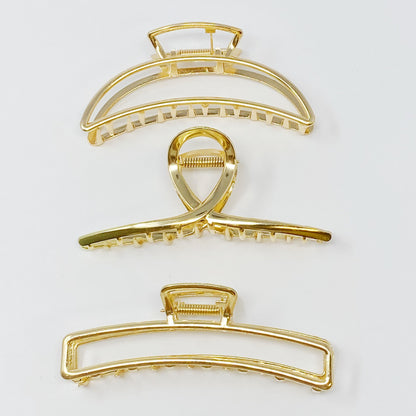 Gold Mine Hair Claw Set of 3