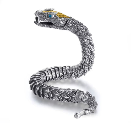 Handmade Bracelet - Men's Medusa Rattlesnake Jewelry