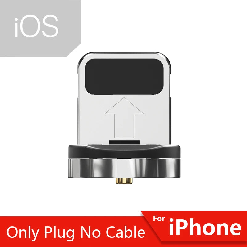 540 Rotate Magnetic Cable Fast Charging Magnet Charger Micro USB Type C Cable Mobile Phone Wire Cord for Iphone Xiaomi