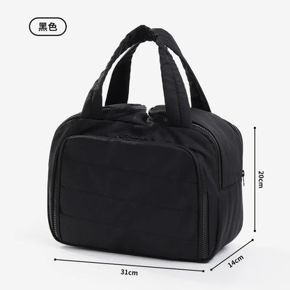 Large Capaci Portable Lightweight Makeup Bag Women'S Travel Miscellaneous Storage Bag Handheld Organizer Cosmetic Pouch Wash Bag