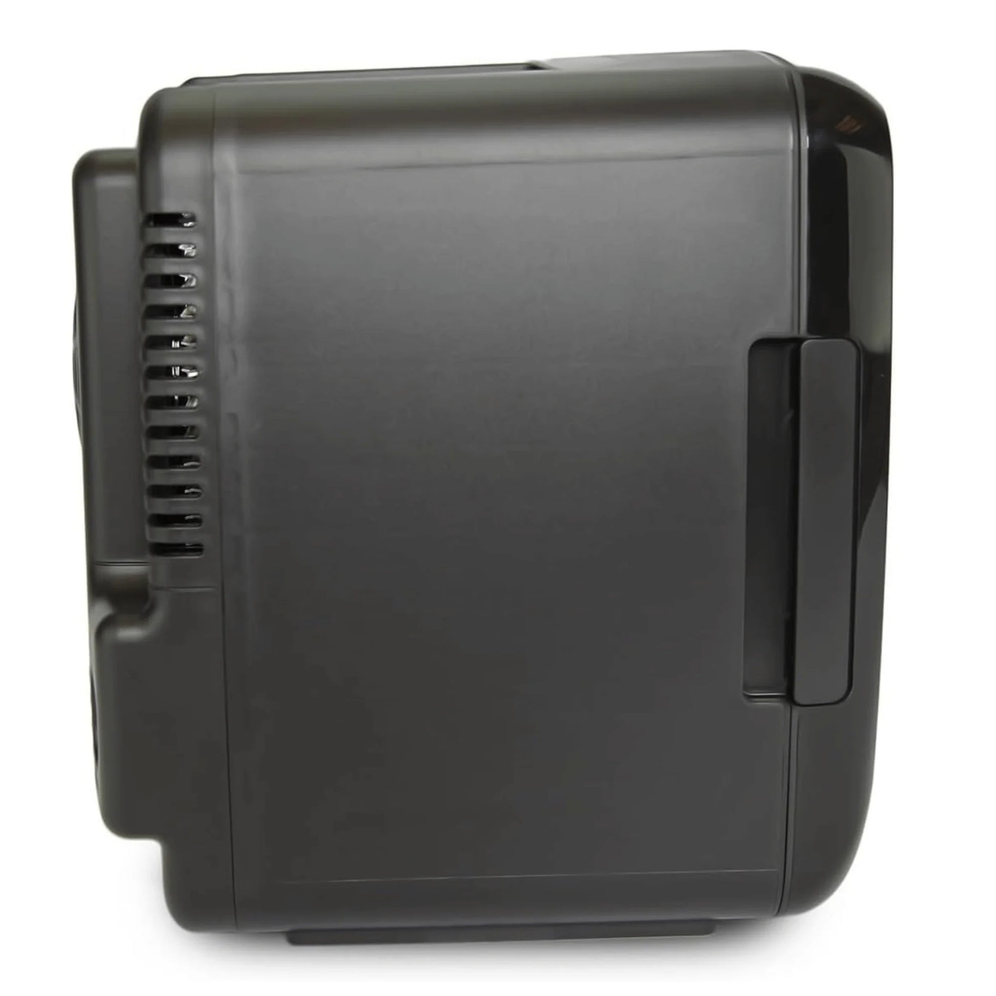 Compact Mini Fridge Cooler with Secure Latch - Perfect for 6 Cans on the Go!