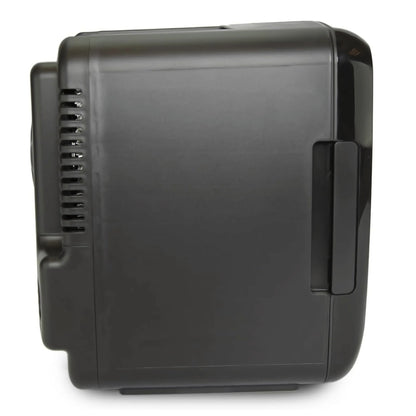 Compact Mini Fridge Cooler with Secure Latch - Perfect for 6 Cans on the Go!