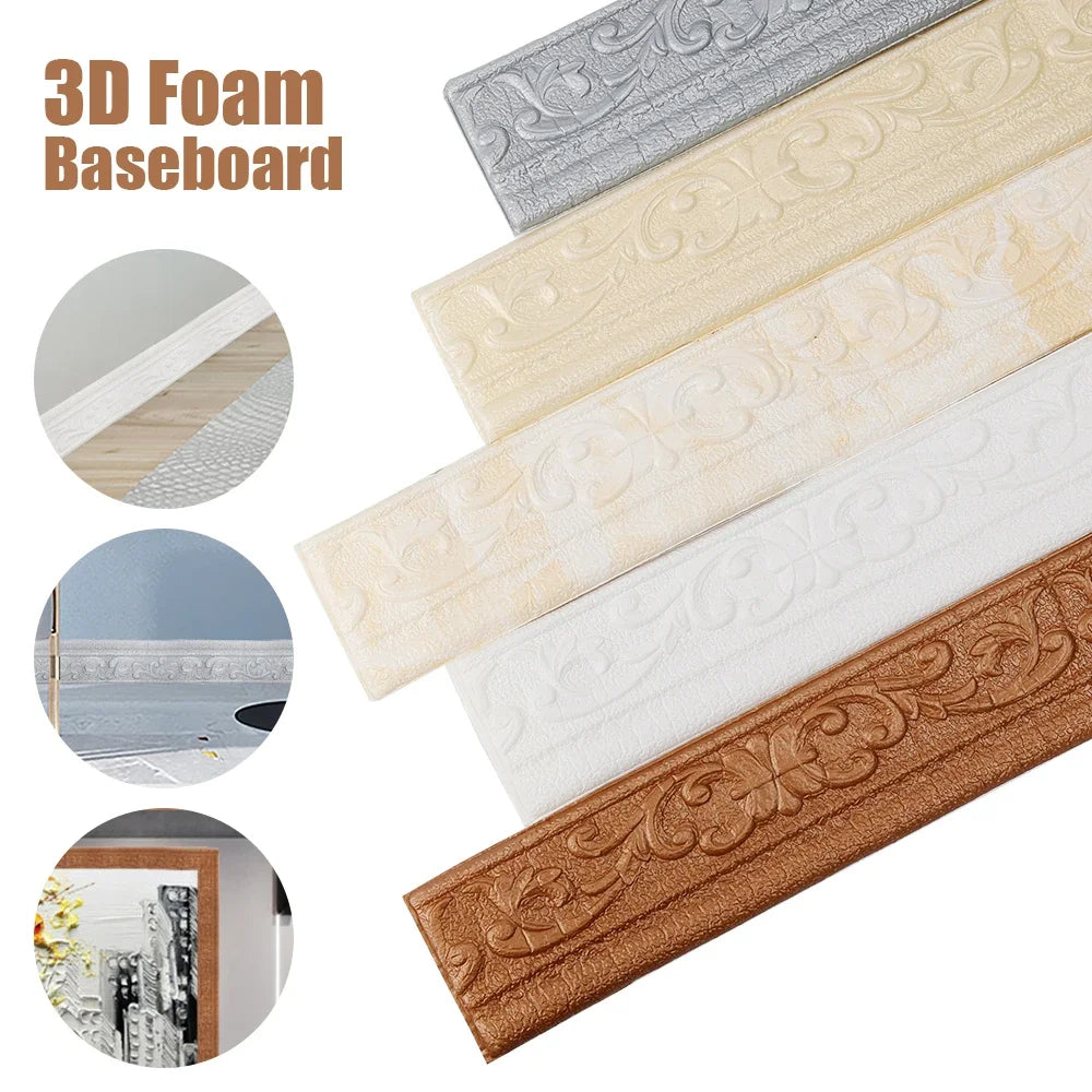 3D Foam Wall Edge Strip- Great For Baby Proofing Home ! 