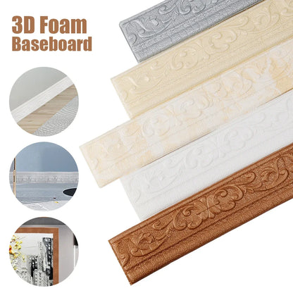 3D Foam Wall Edge Strip- Great For Baby Proofing Home ! 