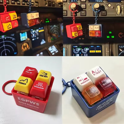 Emergency Alert Simulator Keychain - Mini Sound Alarm Toy for Bags and Home Décor
