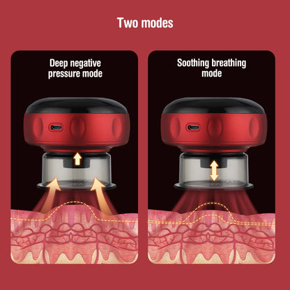Revolutionary Smart Electric Vacuum Cupping Massager with Heating & Suction for Ultimate Body Relief