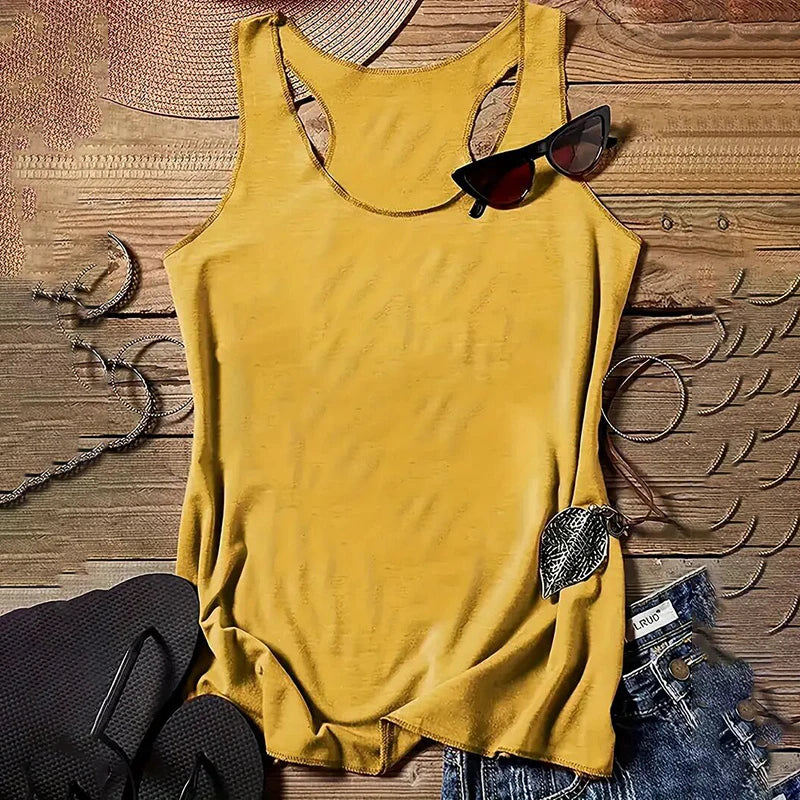 Women Five-Piece Racerback Casual Sleeveless Vest