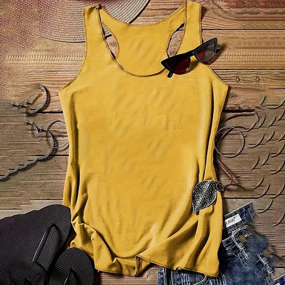 Women Five-Piece Racerback Casual Sleeveless Vest