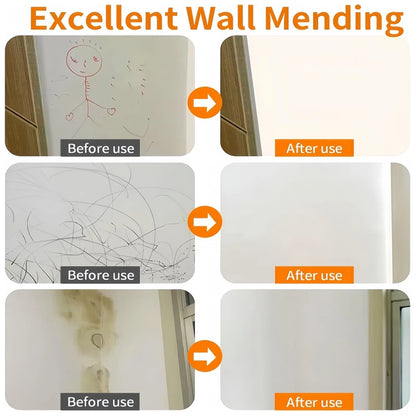 500G WALL REPAIR PASTE, the Product Comes with Rolling Brush. Home Wall Finishing, Wall Surface Hole Fill Quick and Easy Solutio