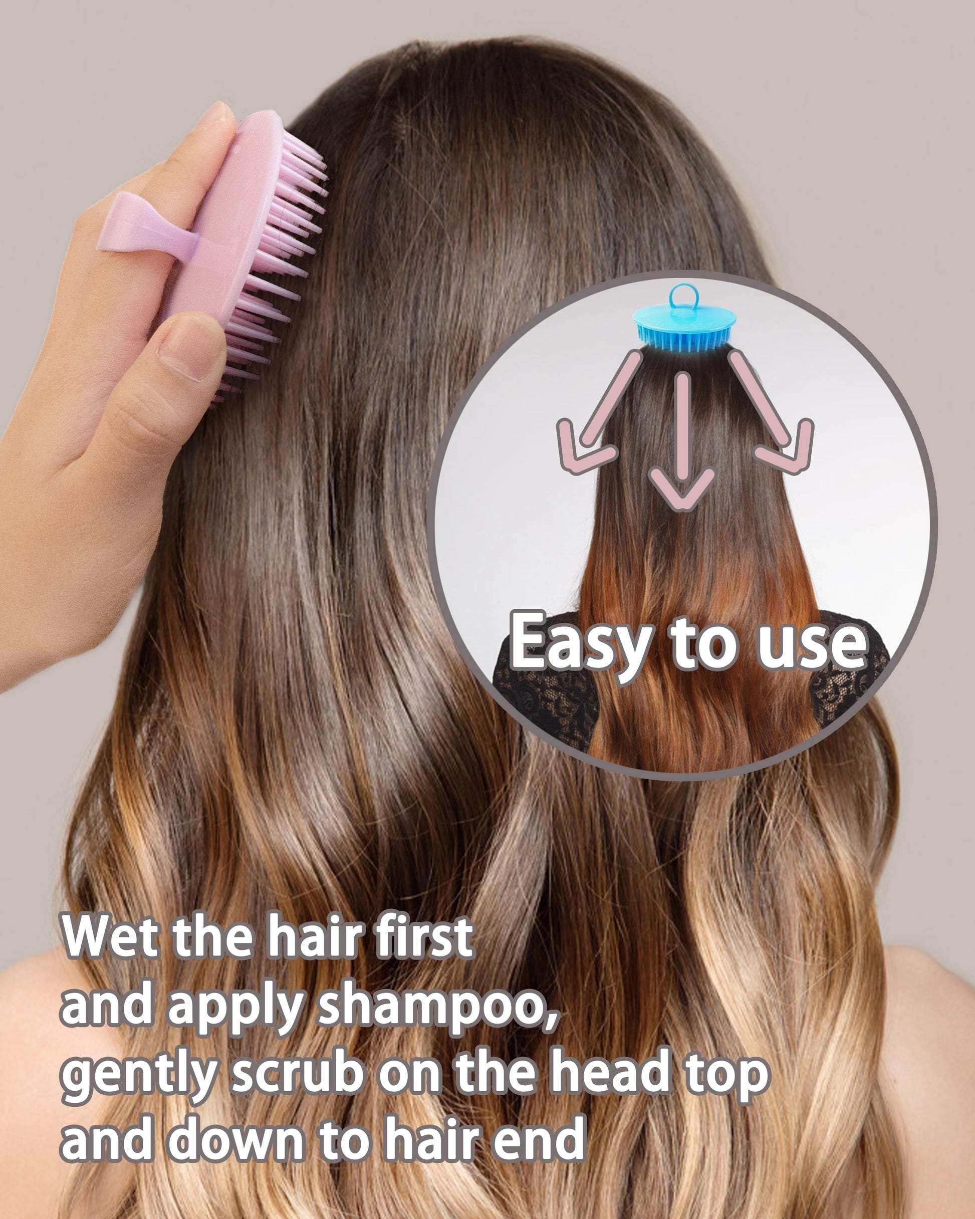 Ultimate Scalp Massager & Shampoo Brush Set - 6 Soft Scrubbers for Dandruff Relief, Exfoliation & Relaxation for Adults, Kids, and Pets!