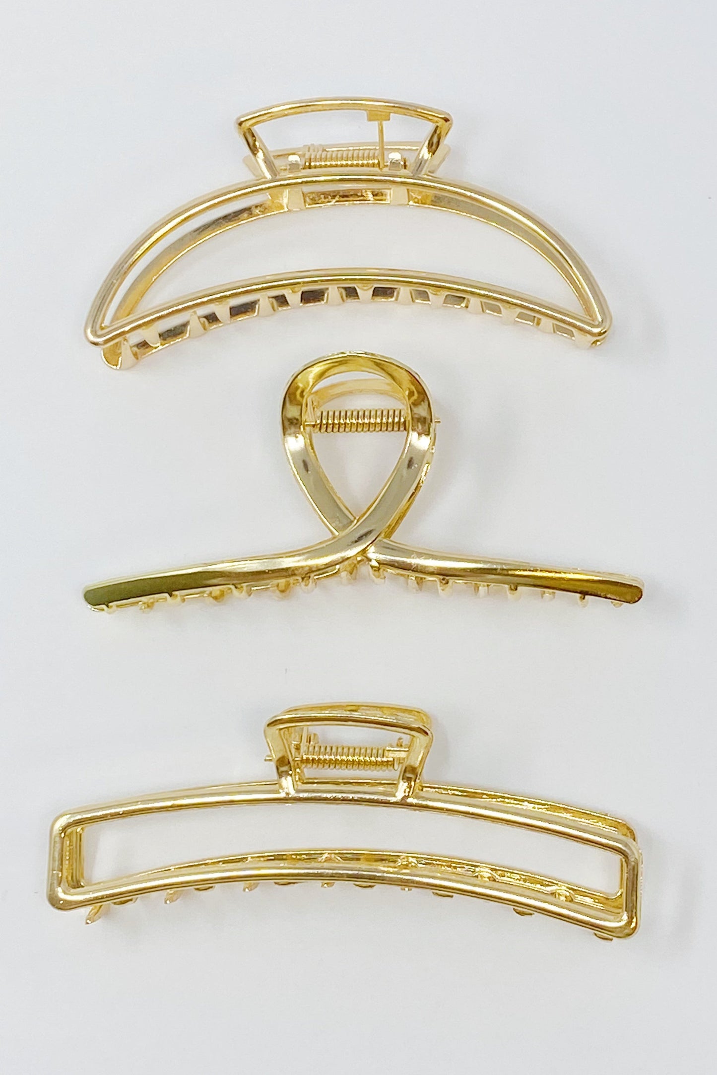 Gold Mine Hair Claw Set of 3