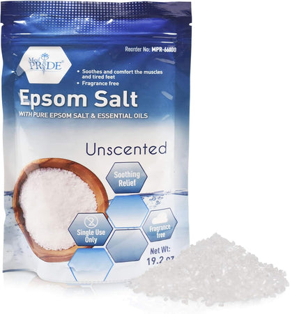 Ultimate Menthol Bath Salts with Epsom Salt for Pain Relief, Muscle Recovery & Relaxation - Lavender Scented (19.2 Ounce)