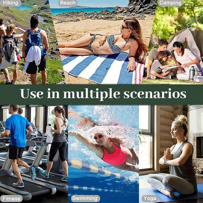 Quick-Dry Magnetic Bath Towel - Ultimate Multifunctional Beach Towel for Surfing and Changing Clothes