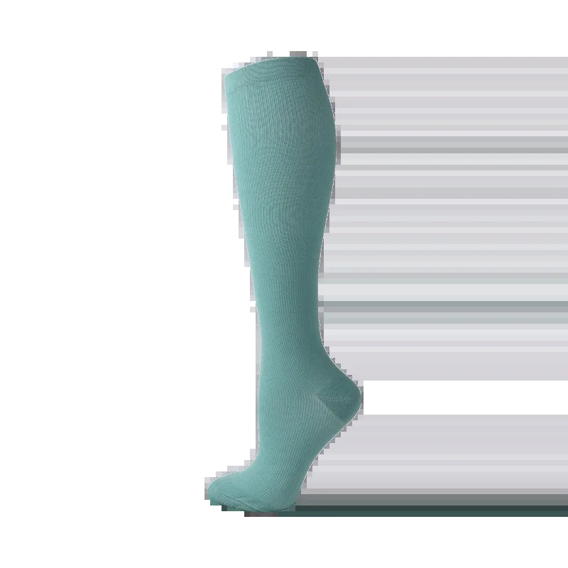 Compression Stockings -Promotes Blood Circulation - Anti-Fatigue Comfortable Solid Color Socks