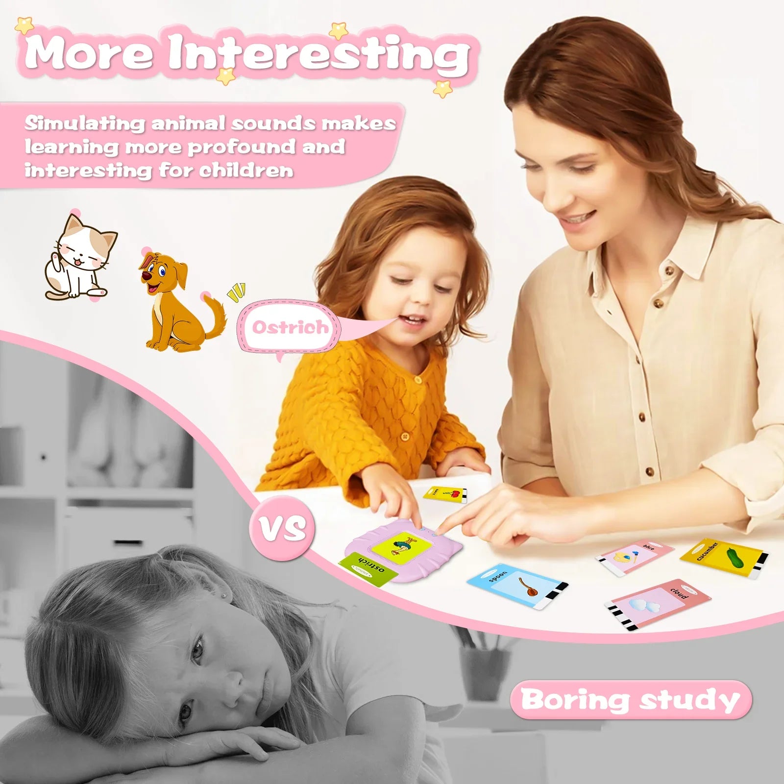 Talking Flash Cards- Alphabet Pocket Speech Toys -Therapy -Sensory Toys -Educational Fun & Games 
