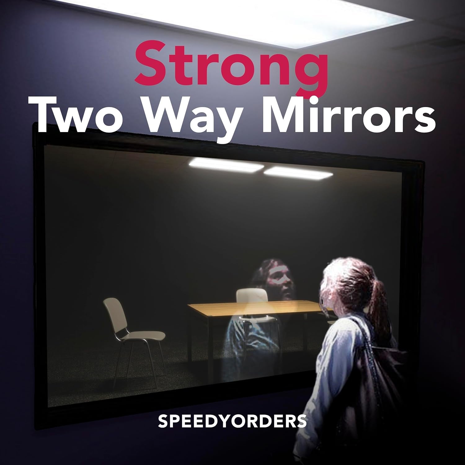 Unbreakable Two Way Acrylic Mirror Sheet - 12x12 Inches Smart See-Through Mirror Made in USA
