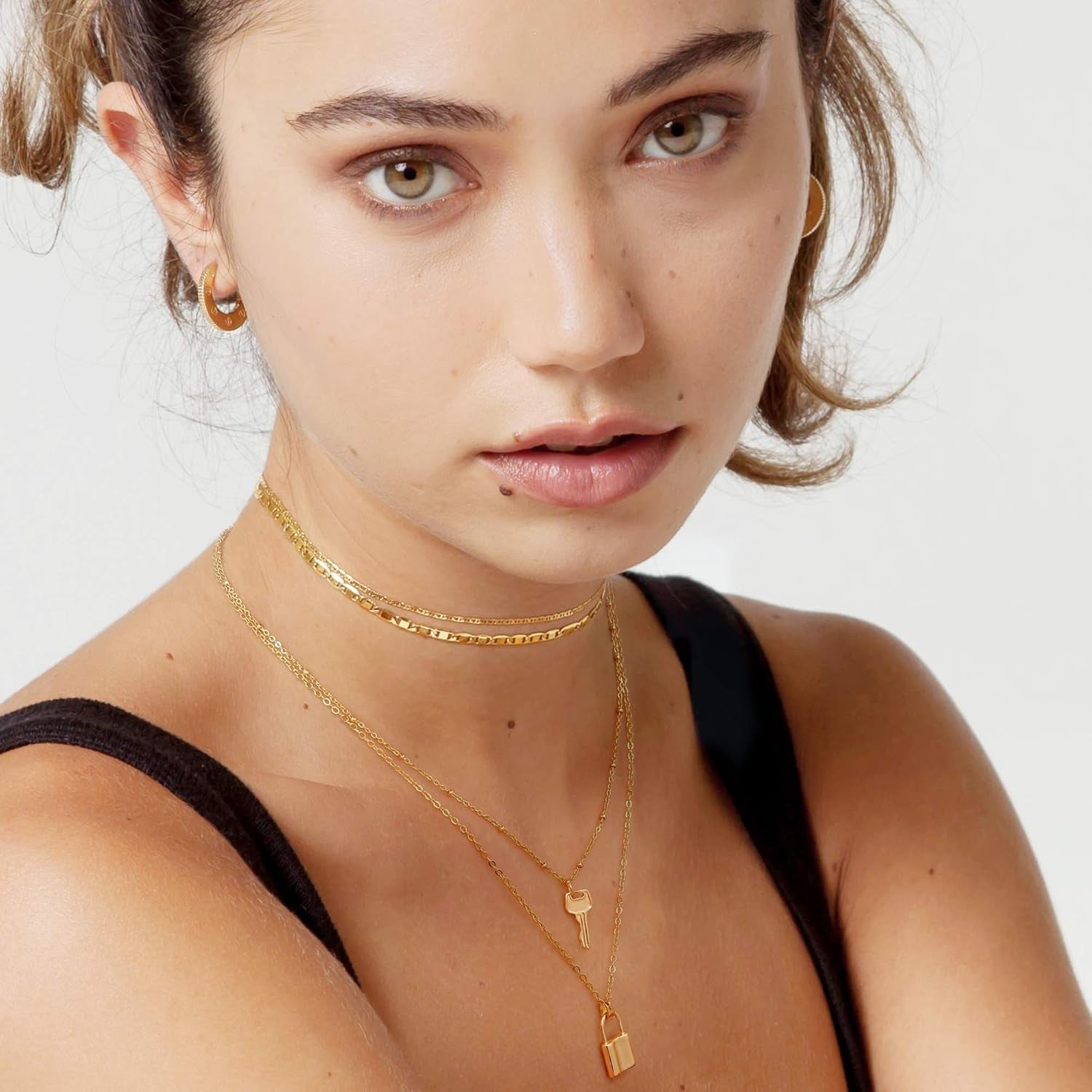Stunning Layered 18K Gold Statement Choker Necklace - Elevate Your Style!