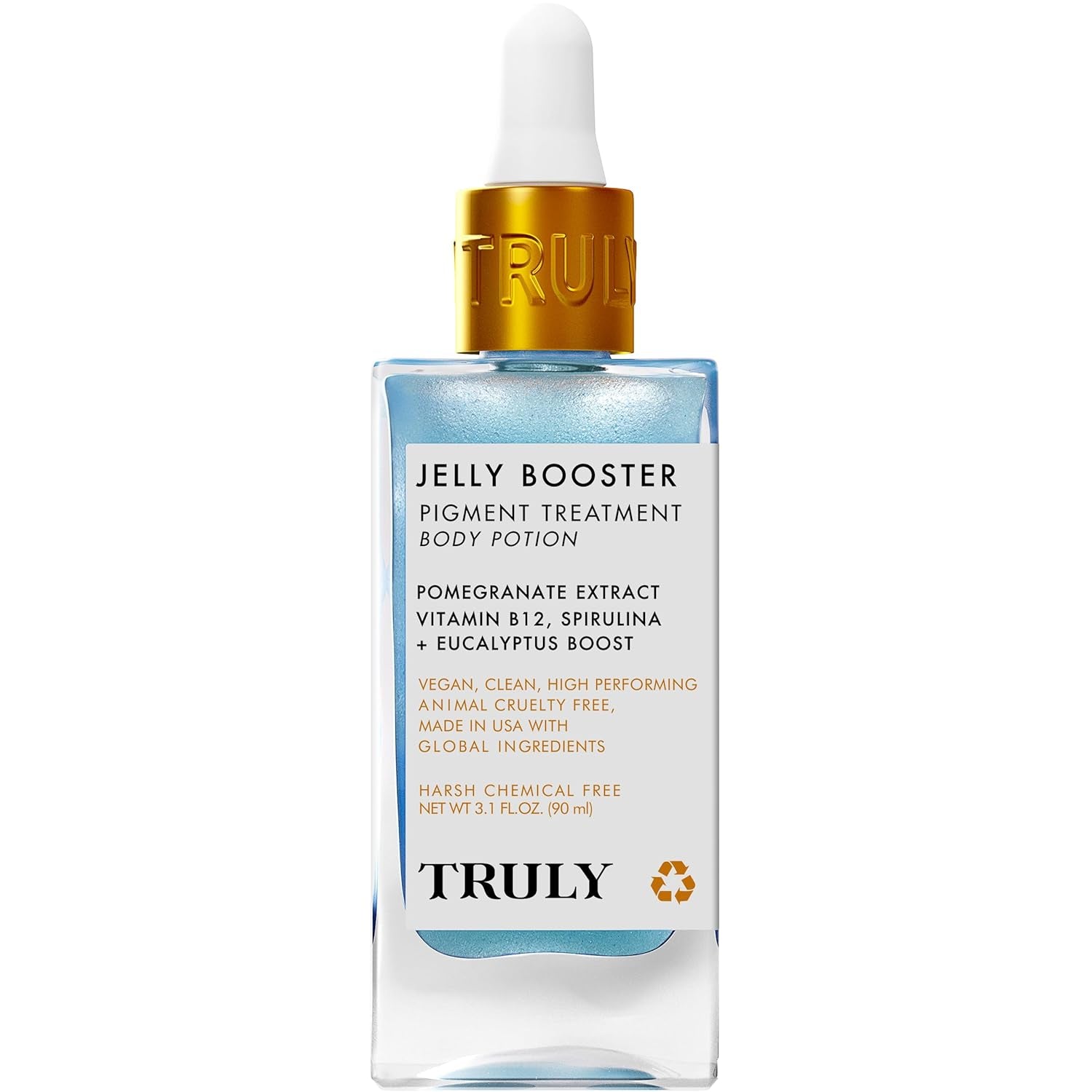 Truly Beauty Jelly Booster Pigment Treatment Body Potion Scar Treatment - Fast Absorbing Acne Scar for Face and Body - Scar Removal Ointment - Lightweight Scar Serum for Everyday Use 3.1 OZ