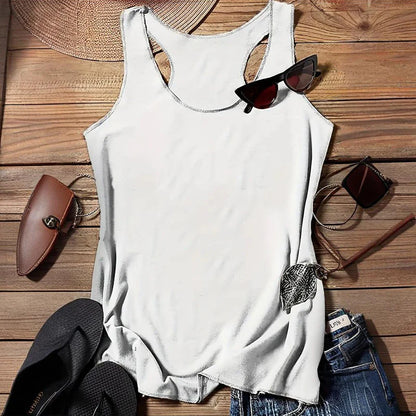 Women Five-Piece Racerback Casual Sleeveless Vest