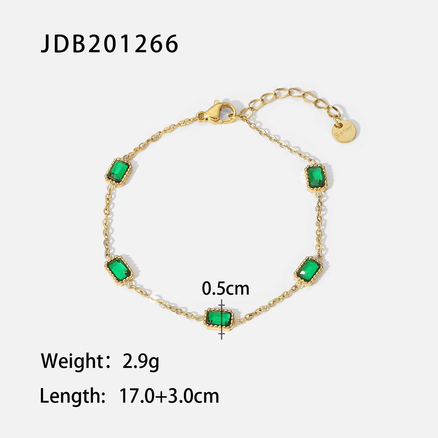 Elegant 14K Gold Charm in Durable Stainless Steel