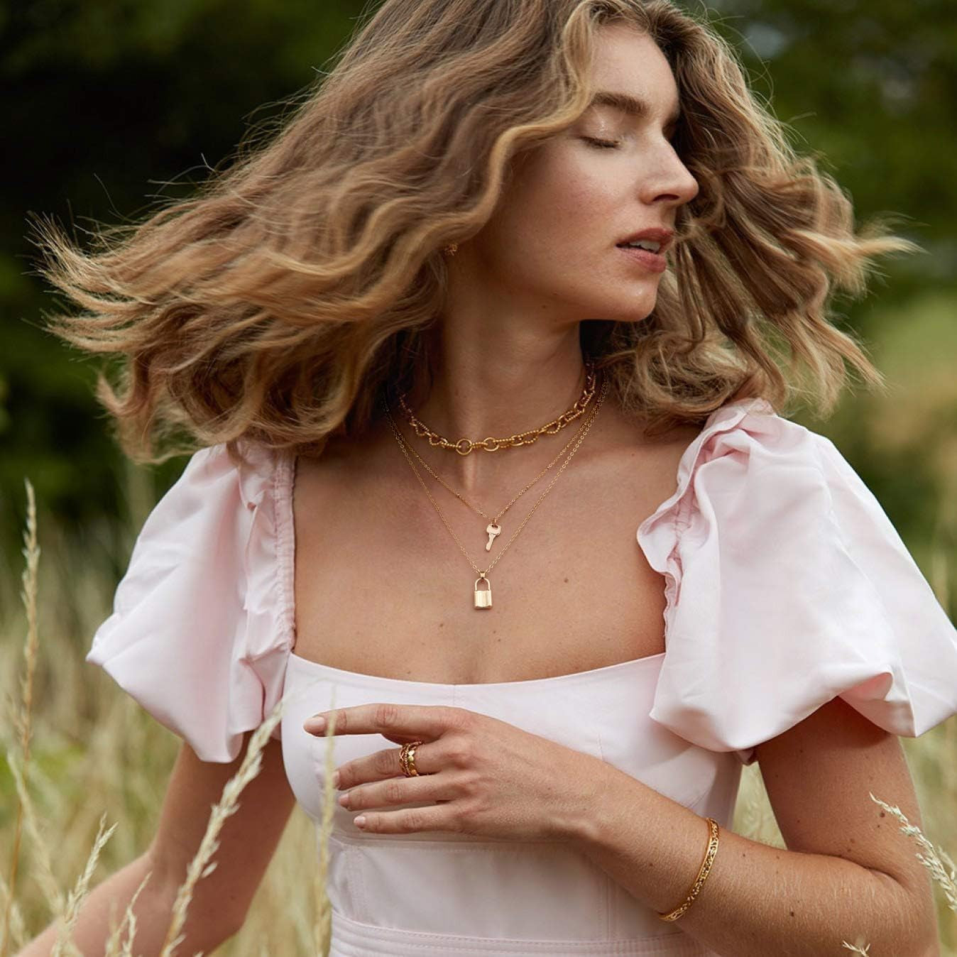 Stunning Layered 18K Gold Statement Choker Necklace - Elevate Your Style!