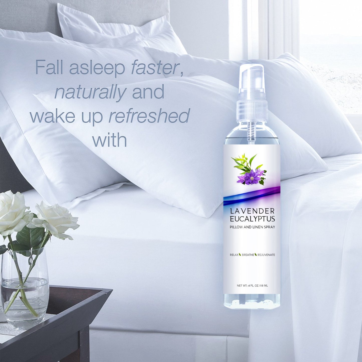 Transform Your Space: Original Lavender Eucalyptus Pillow & Linen Spray - The Ultimate Relaxation Mist (4Oz)