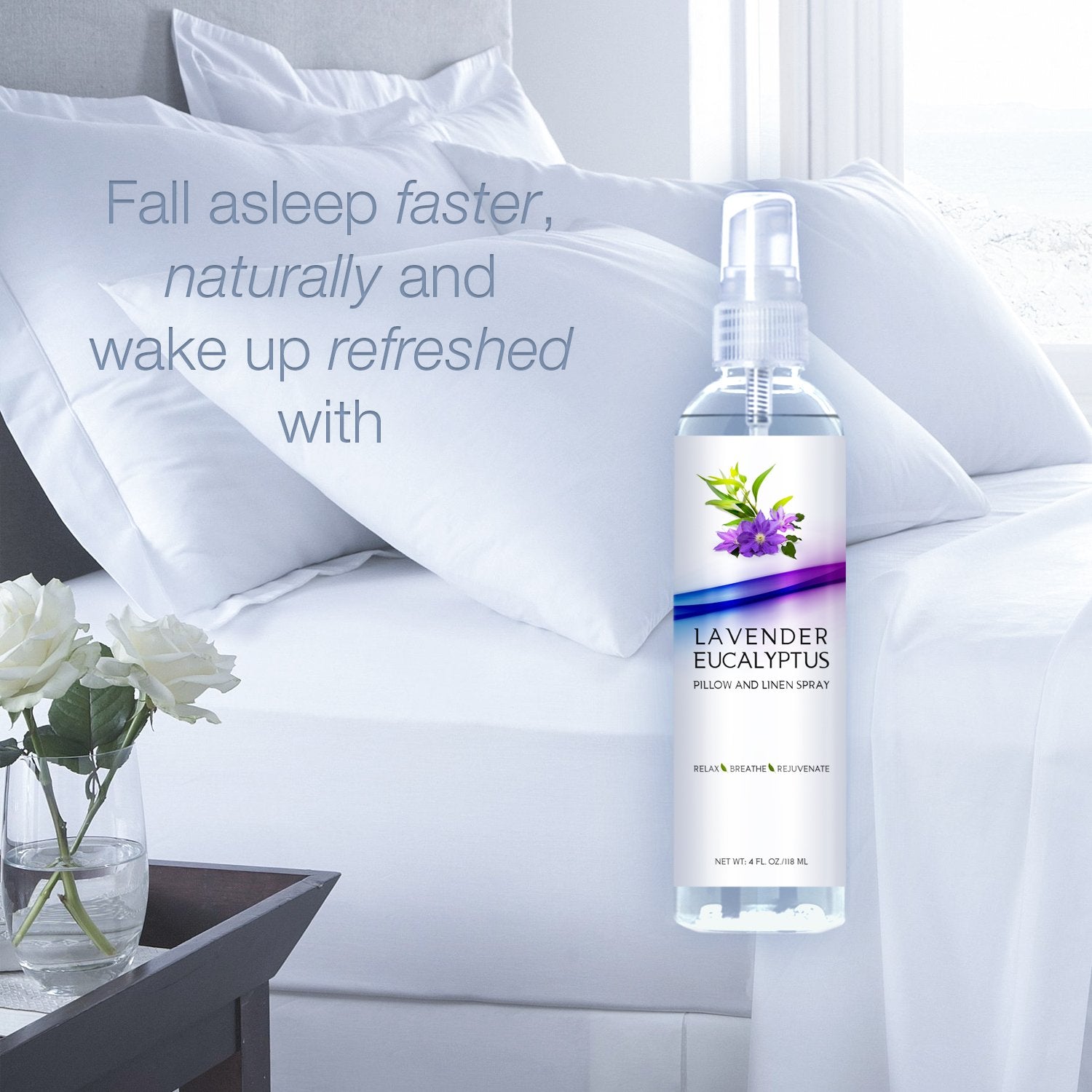 Transform Your Space: Original Lavender Eucalyptus Pillow & Linen Spray - The Ultimate Relaxation Mist (4Oz)