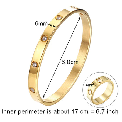  Bangle/ Ring Set -Stainless Steel Jewelry 
