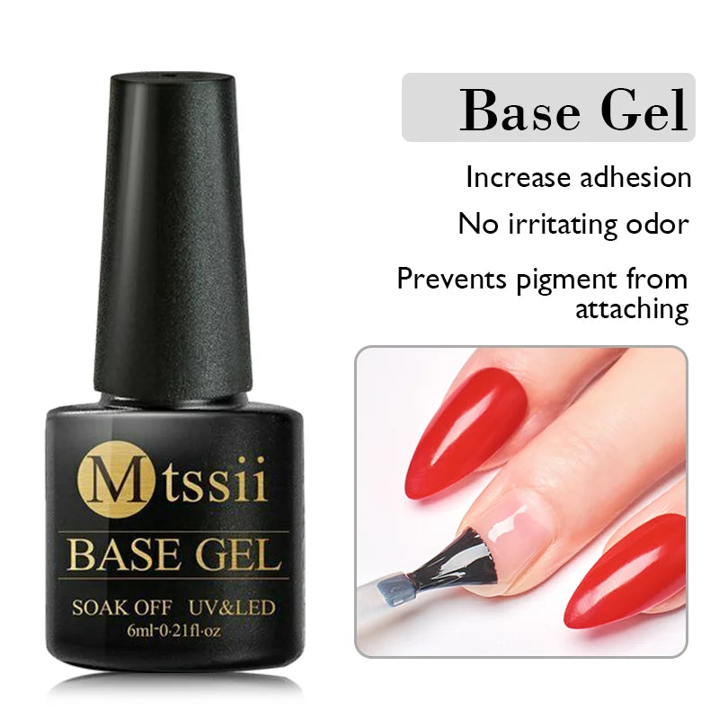 Mtssii 7ml Glitter Reflective Rubber Base Gel Polish - Laser Sparkling Semi-Permanent Soak Off UV Nail Varnish for Stunning Nail Art