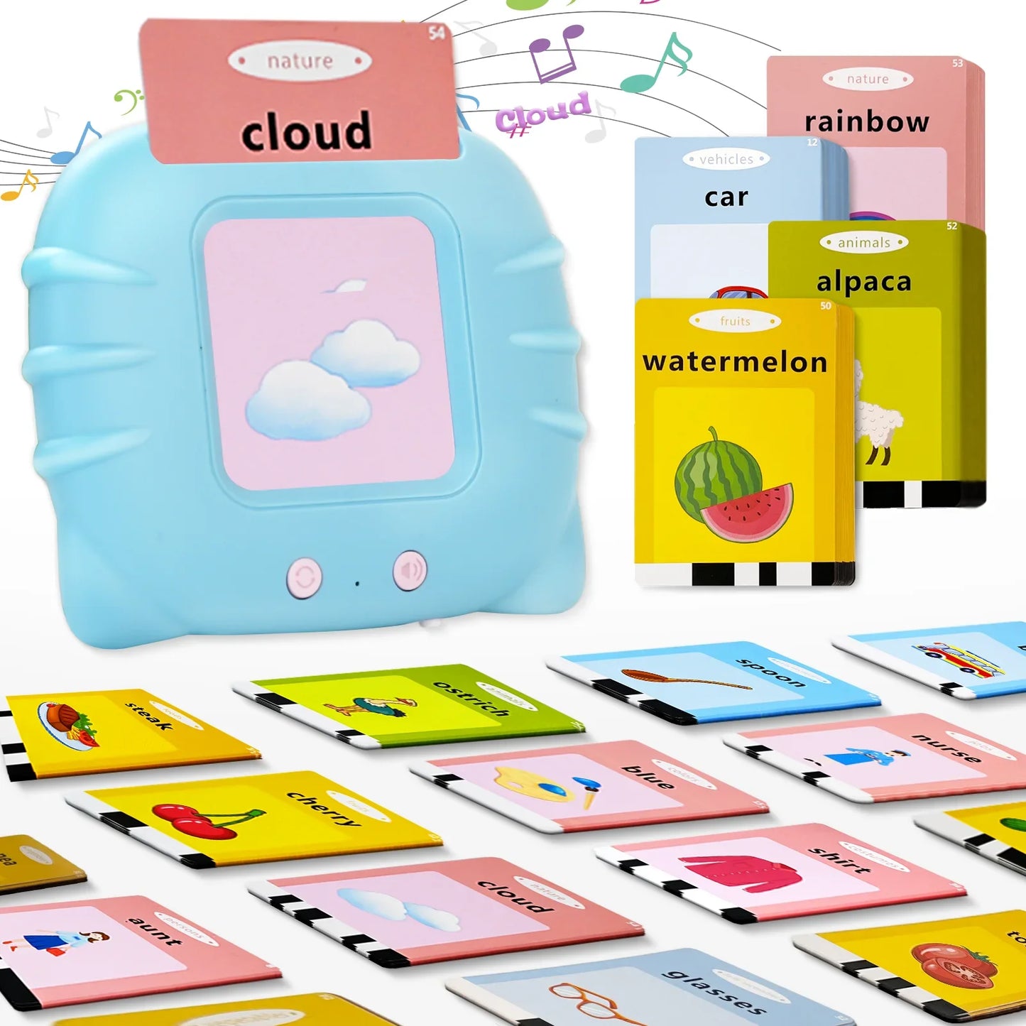 Talking Flash Cards- Alphabet Pocket Speech Toys -Therapy -Sensory Toys -Educational Fun & Games 