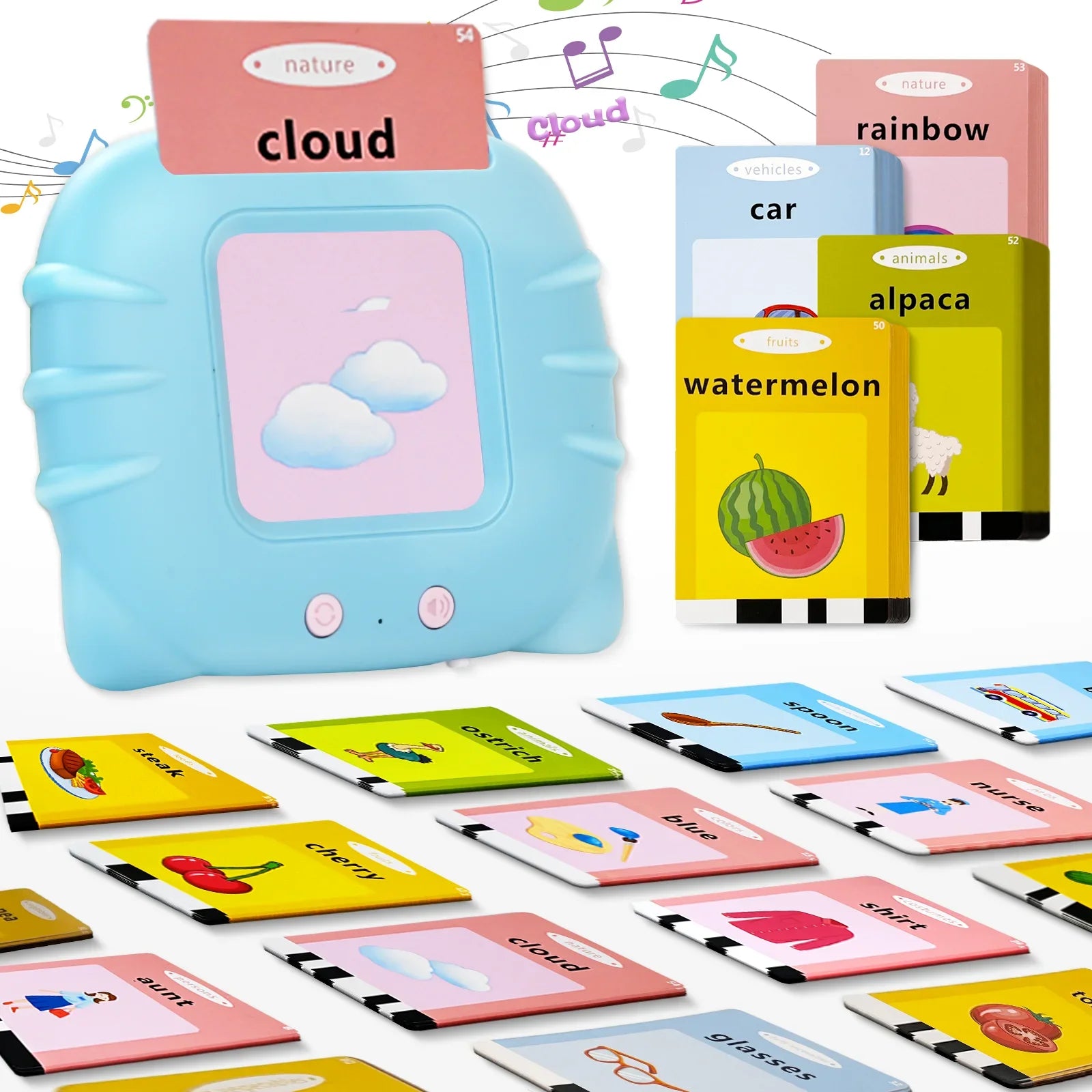 Talking Flash Cards- Alphabet Pocket Speech Toys -Therapy -Sensory Toys -Educational Fun & Games 
