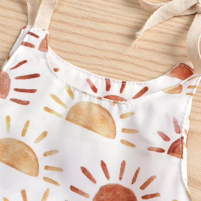 Infant Newborn Baby Girl Floral Romper Kids Spaghetti Strap One Piece Jumpsuit Shorts Toddler Summer Overall Clothes