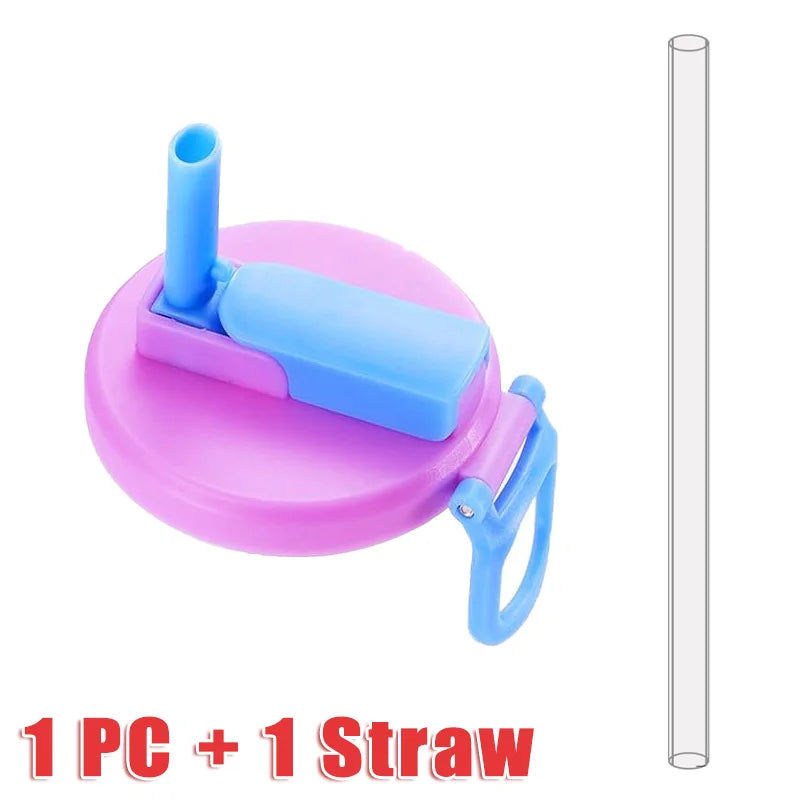 2025 Multifunctional Soda Straw Cover Leak-Proof Portable Beverage Sealing Cover & Straw Set High-Quality Recyclable Beveragelid
