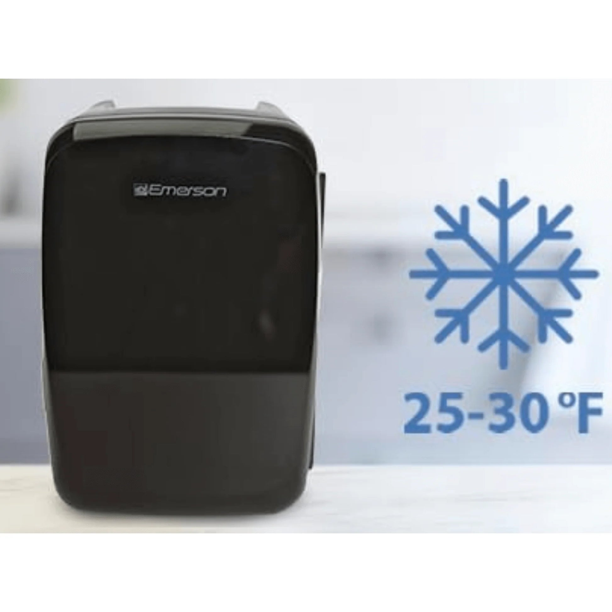 Compact Mini Fridge Cooler with Secure Latch - Perfect for 6 Cans on the Go!
