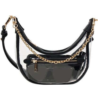 Clear Waterproof Adjustable Strap Crossbody Bag