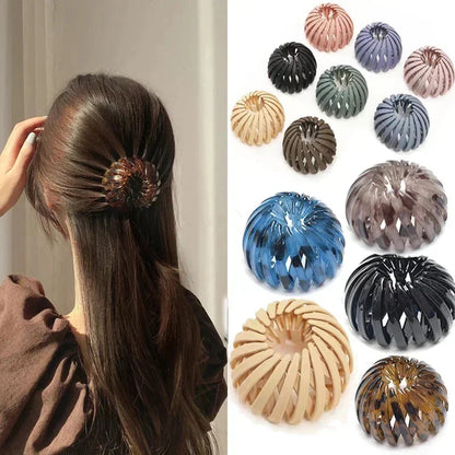 Elegant Bird Nest Hair Claw for Chic Updos