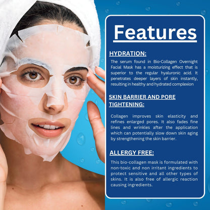 Korean Beauty Bio-Collagen Real Deep Facial Mask 34G X 4 Ea