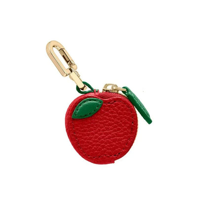 Adorable Mini Cherry Coin Purse - Cute Strawberry PU Leather Keychain & Earphone Bag