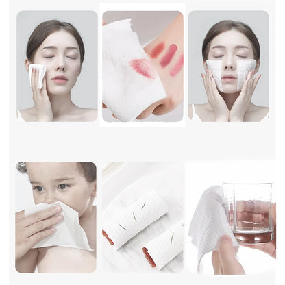 50PCS Organic Biodegradable Disposable Compressed Towel Tablets - Soft, Portable Magic Napkin Wipes