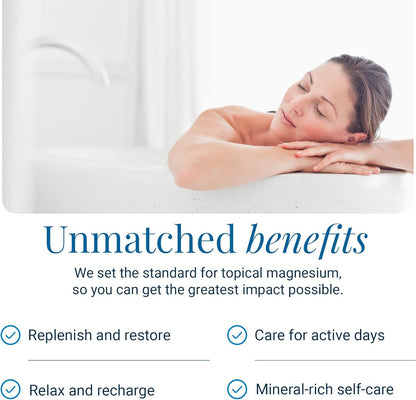 Magnesium Bath Flakes - Ultimate Relaxation & Superior Results in Resealable 1.65 Lbs. Bag