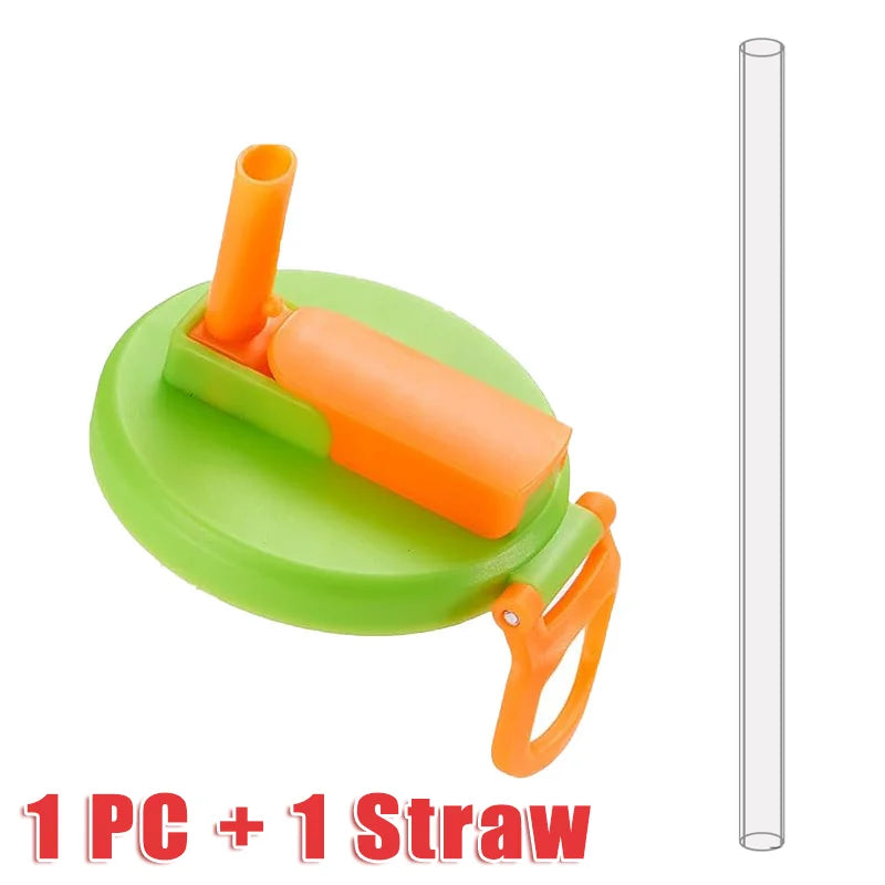 2025 Multifunctional Soda Straw Cover Leak-Proof Portable Beverage Sealing Cover & Straw Set High-Quality Recyclable Beveragelid