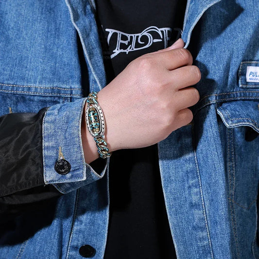  Men's Bracelet- Personality Nine Eye Pearl Bracelets High-End Gift Fashion Jewelry