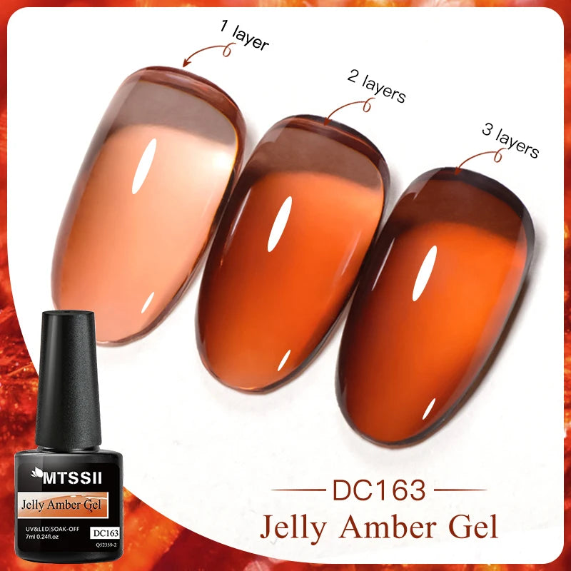 Mtssii 7ml Glitter Reflective Rubber Base Gel Polish - Laser Sparkling Semi-Permanent Soak Off UV Nail Varnish for Stunning Nail Art