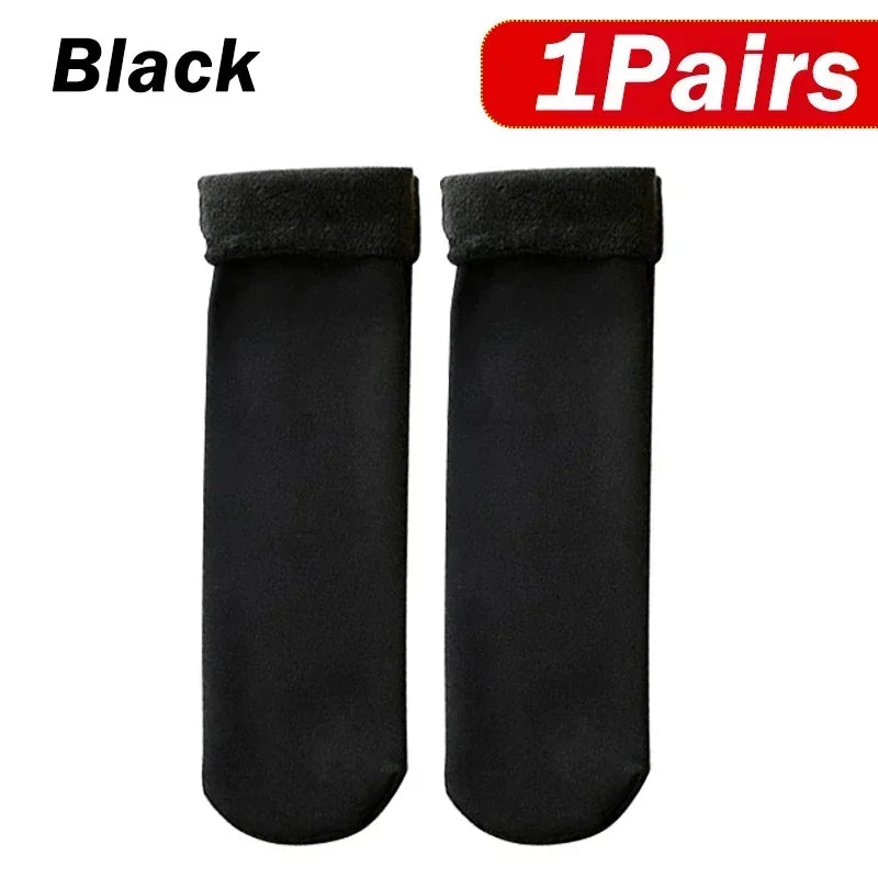 Cozy Cashmere Wool Thermal Socks for Women - Winter Warmth & Comfort - 5 Pairs of Soft Short Boot Socks