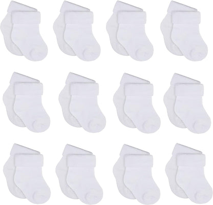Unisex Baby 12-Pair Bootie Socks