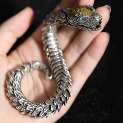 Handmade Bracelet - Men's Medusa Rattlesnake Jewelry