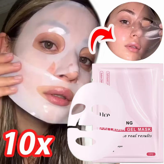 Revitalizing Pink Bio Collagen Gel Mask - Deep Hydration & Skin Tone Balance for Overnight Glow